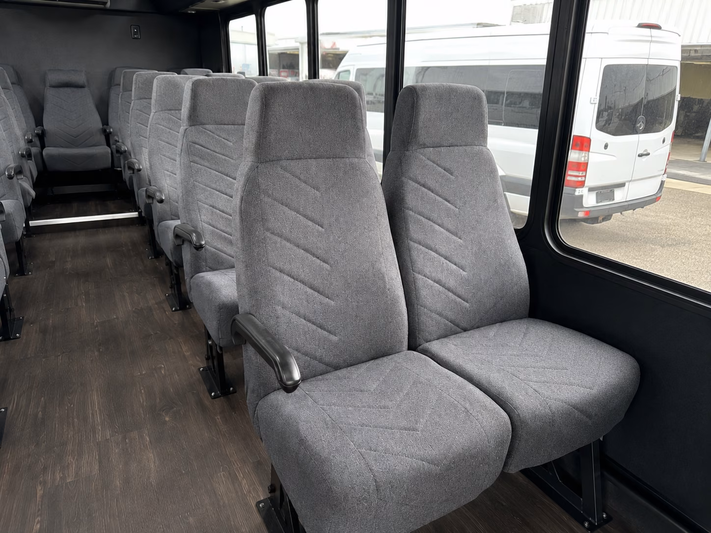 tamarac 18 passenger minibus inside