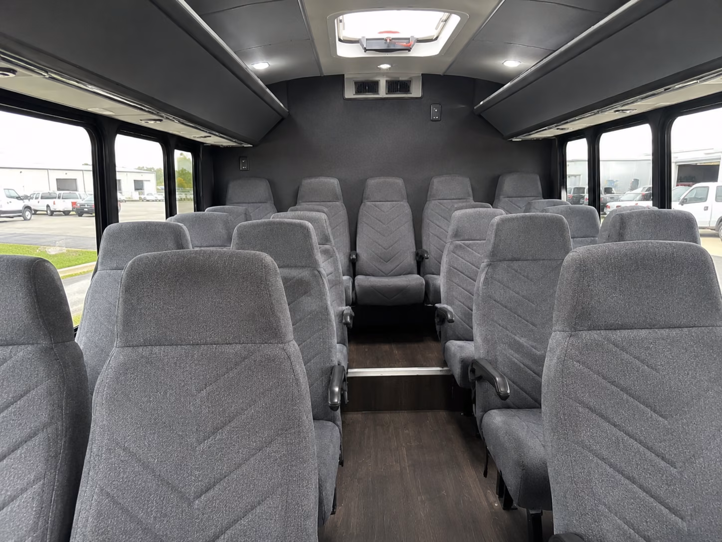 tamarac 18 passenger minibus interior